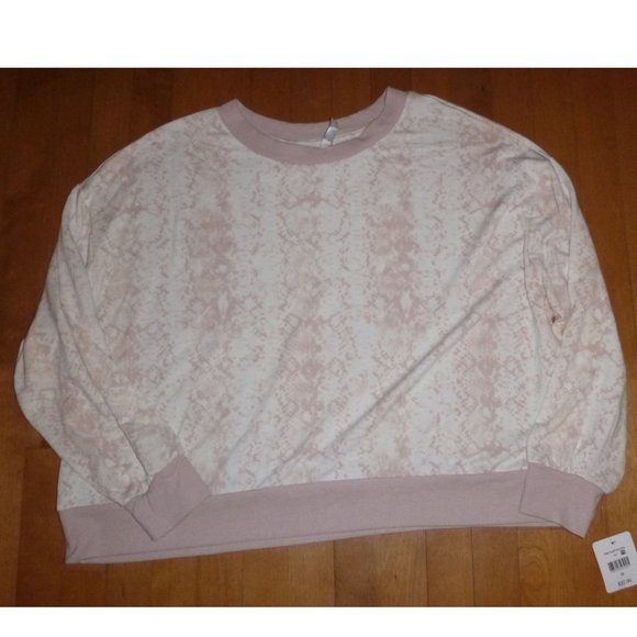 Women Simple Pleasures Snake Print Hacci Knit Pajama Set Size 3X Top Joggers NWT - Picture 2 of 3